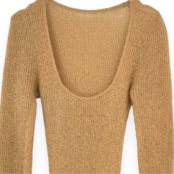 [sold] Jacquemus Beige La Robe Dao Mohair Blend Maxi Dress sz 34 - Picture 3 of 13